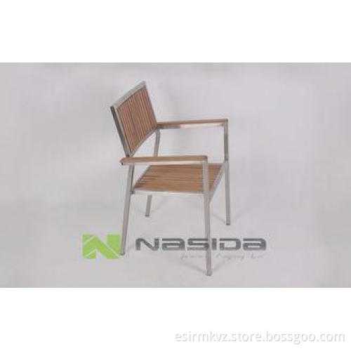 Rustic Solid Wood Outdoor Garden Chairs Park Bench for Back